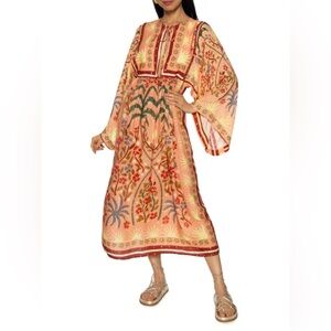 FARM Rio Summer Afternoon Caftan Maxi Dress Rare (D3)